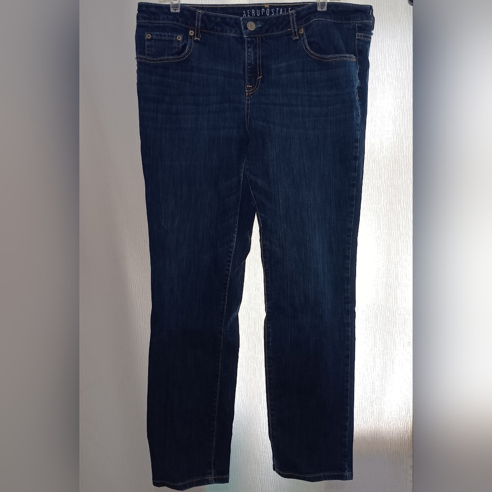 Aeropostale Women's Dark Blue Skinny Jeans
